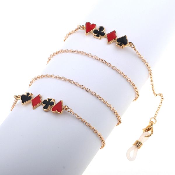 

non-slip popular metal rope gold color chain non-slip popular metal rope pendant poker glasses gold color poker pendant glasses chain, Blue