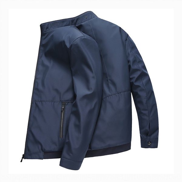 

мужской осень новой бизнеса куртка куртка повседневных 2020 сплошного цвета стенд воротник тонких толстые большого размера мужских пальто, Black;brown