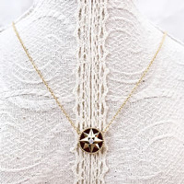 

trend with partner yang ying angelababy that necklace female blue compass clavicle chain short paragraph jewelry silver