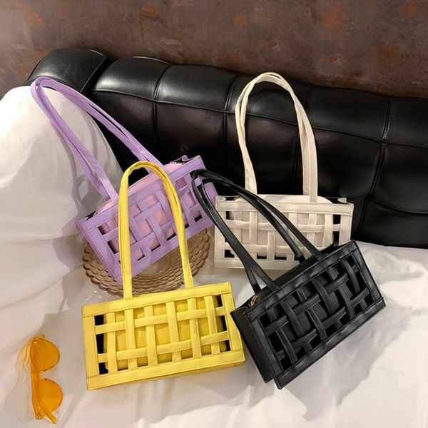 

плетение дизайн малый кожа pu crossbody сумки для женщин 2020 luxury сплошной цвет плеча сумки креста тела сумка