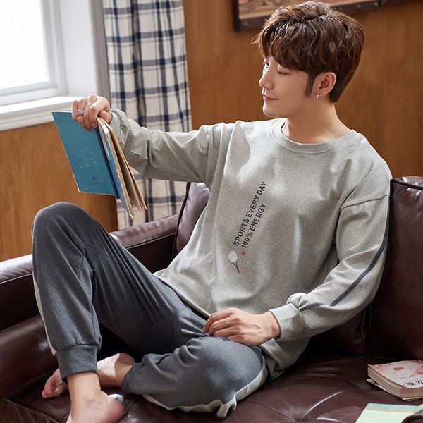 

осень пуловеры одежды чистого хлопка мужская домашняя одежда круглый пуловеры шеи плюс размер свободный повседневная одежда для среднего воз, Black;brown