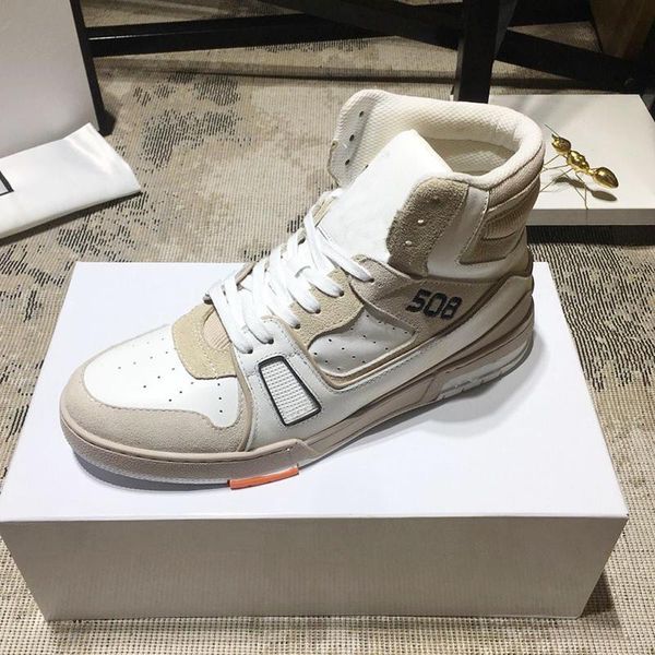 

new arrival trainer sneaker boot men 's shoes lightweight sneakers sports luxury lace -up high men shoes calzado deportivo para ho, Black