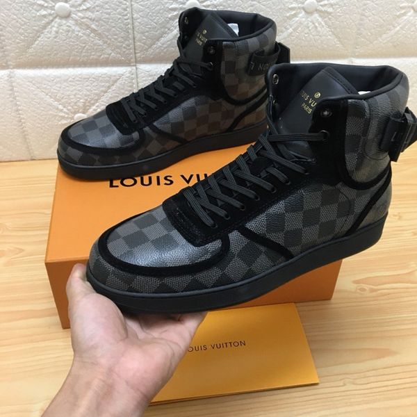 

009 high-quality men's designer casual sports shoes trendy brand outdoor casual shoes, fast delivery in the original box, Black