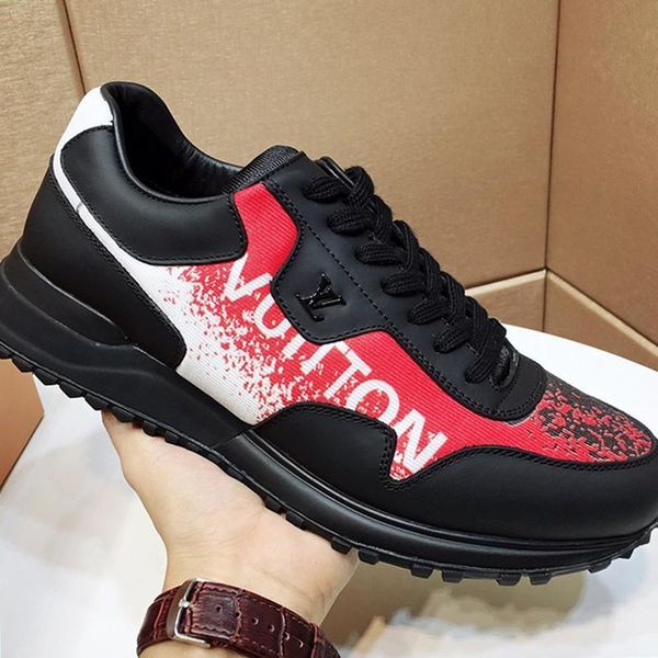 

new arrival run away sneaker mens shoes herren luxus marken schuhe sports lightweight vintage shoes fashion classic luxury lace -up shoes, Black