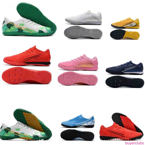 

super quality 13 pro ic tf mens soccer cleats mercurial superfly 7 elite ac soccer shoes cr7 mercurial 13 elite foot, Black;green