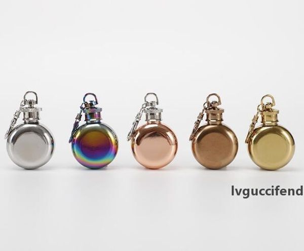 

new portable small wine pot 304 stainless steel wine pot 1 oz white wine bottle with key ring