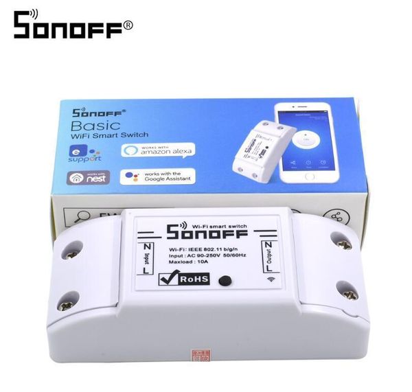 

оригинал itead sonoff basic wi-fi smart switch module diy беспроводной пульт дистанционного domotica переключатели wifi light home controlle