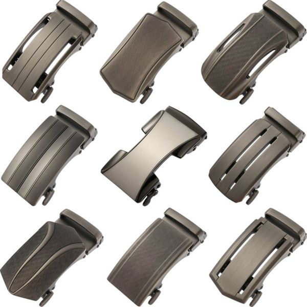 

new genuine men's belt head, belt buckle, leisure head business accessories automatic buckle 3.5cm luxury belts ly136-22326, Black;brown