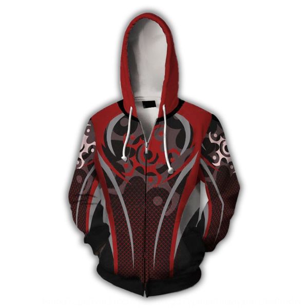 

ddoqe new 6 six 3d printed cardigan hooded cosplay game animation new rainbow 6 rainbow six 3d printed cardigan hooded cosplay jacket jacket, Black