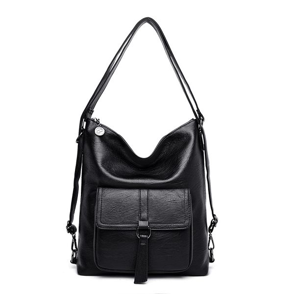 

2020 fashion women's shoulder bags luxury women leather handbags female soft leather convertible ladies back pack