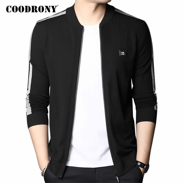 

men's sweaters coodrony cardigan men streetwear fashion coat cardigans 2021 autumn winter arrival soft warm knitwear sweater wear c1116, White;black