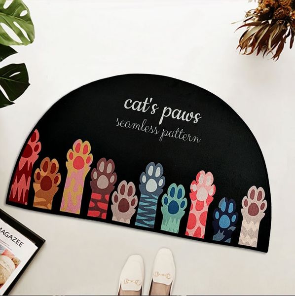 

rlaqj cartoon semicircular door cartoon semicircular door f household floor entrance household bedroom bathroom bathroom water absorbing flo