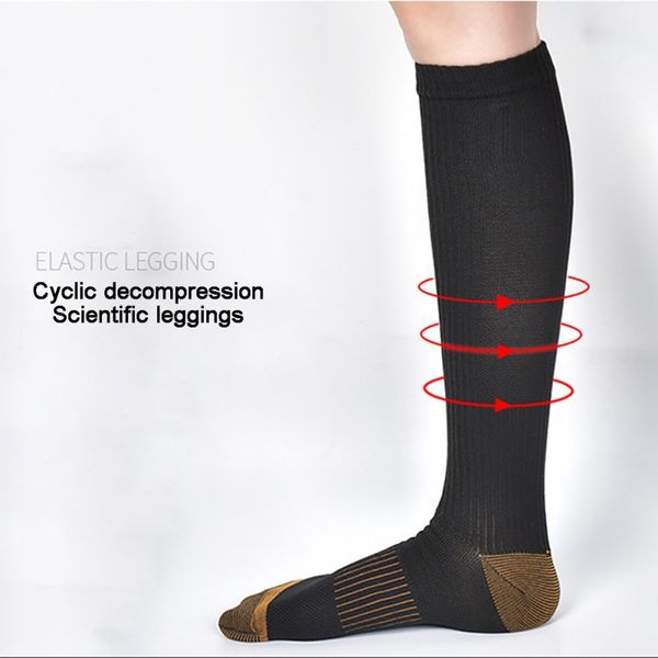 

горячие открытый спортивные носки колено высокие носки баскетбол compression открытый езда футбол, Black