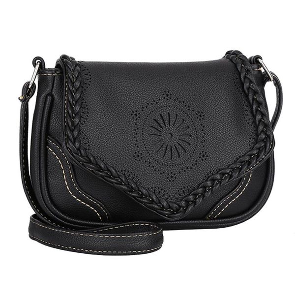 

xiniu brand women shoulder bag vintage pu leather crossbody bag hollow out ladies satchel brown retro handbag for girls