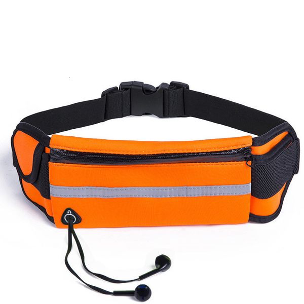 

fashion waterproof waist bags women 6 inch phone storage fanny packs men anti-theft stealth travel flexible belt bag running