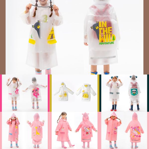 

vzkwp детский плащ 3-13 лет сумка плащ плащ старый девушка принцесса дождевик детский сад ребенка без schoolbag водонепроницаемой пончо для