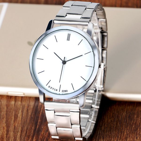 

simple style kevin watch women quartz wrist watches womens lady girl casaul wristwatch gift relogio feminino w22090, Slivery;brown