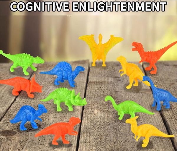 

novelty mini dinosaur egg set simulation dinosaur forest animal park model toy for early kids boys intelligence gift 02