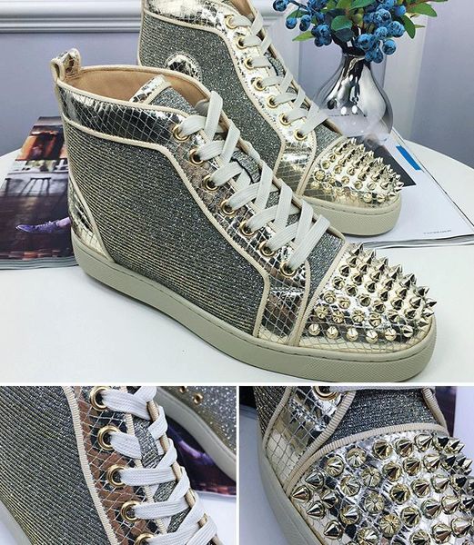 

men womens crystal rhinestone red bottom sneakers,fashion genuine leather patchwork flats skateboarding shoes designer luxury trainers cs07, Black