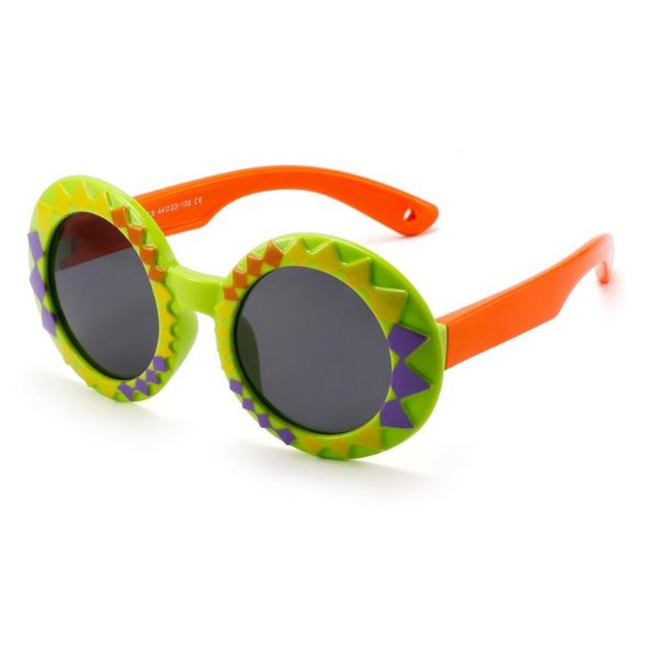 

glindar polarized kids sunglasses boys girls sunshine decor glasses tpe frame safety glasses gift for children baby eyewear, White;black