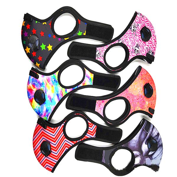 

cycling protective face masks with meltblown cloth pm2.5 anti-pollution dust sport running training road bike reusable masks