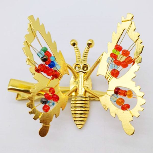 

small ornaments children's butterfly side clip popular butterfly ornaments accessories hair accessories 2 yuan store, Slivery;white