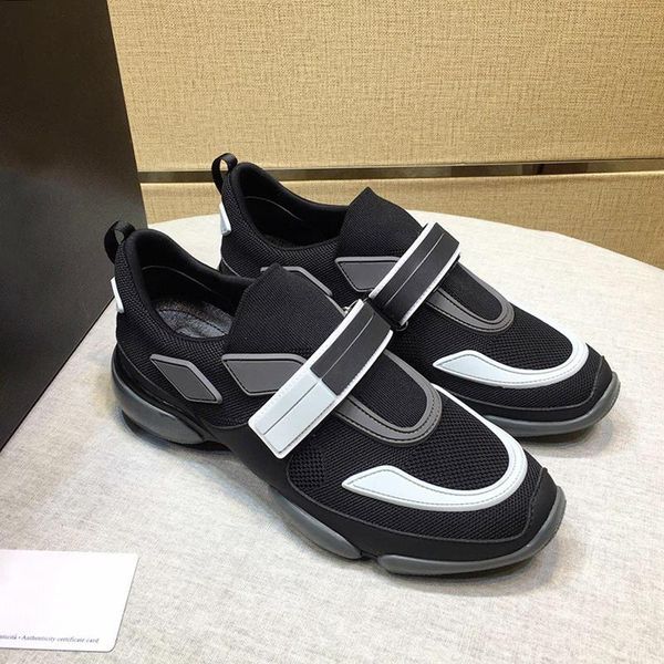 

cloudbust sneakers mens shoes autumn and winter breathable outdoor walking shoes luxury sports low hook &loop casual men shoes, Black