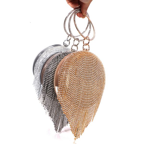 

tassel women evening bags ball design diamonds day polyester clutch purse rhinestones wedding bags drop shipping