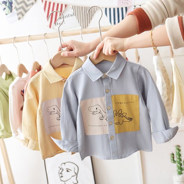 

90gav boy's long-sleeved 2020 cotton cartoon tong chen shan tong chen shan jacket children's shirt baby fashion baby korean childr, White;black