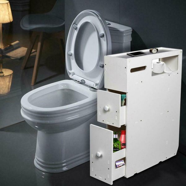 

multiple function bath toilet cabinets drawers stand space saver storage