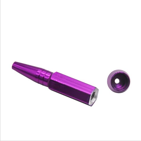 

selling new metal alloy bullet pipe shaped holder aluminum pipe color rod snuff snlvs