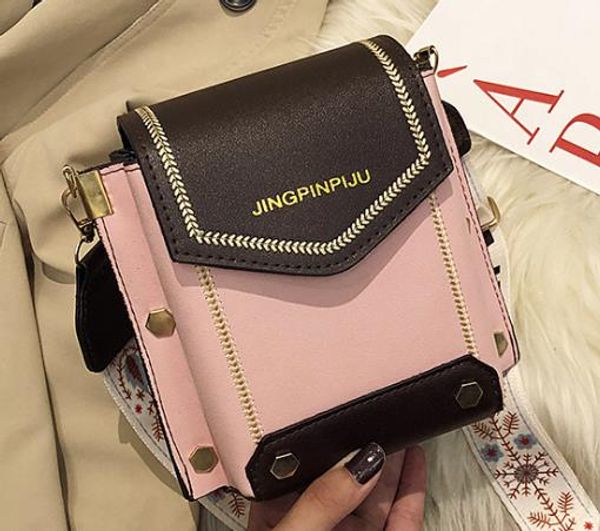 

2020 popular designer women's bag new versatile broadband oblique crossbody fashion simple small squareshoulder