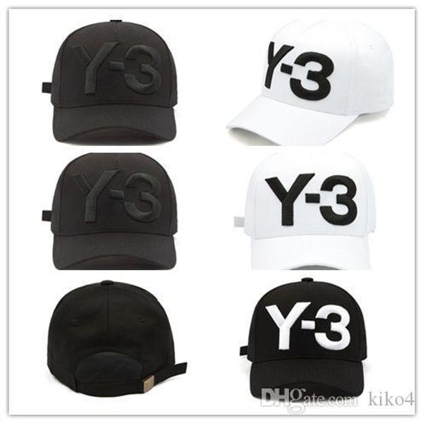 

new y-3 dad hat big bold embroidered logo baseball cap adjustable strapback hats y3, Blue;gray