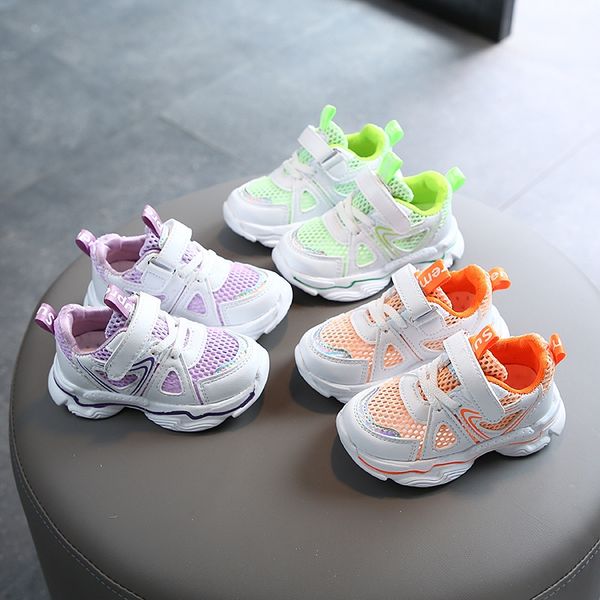 

boys' single net 1-3-6 sports sports years old 2 babies' soft-bottomed toddler shoes girls' casual shoes fashion, Black