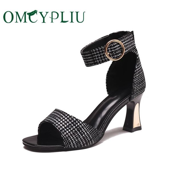 

sandals woman 2020 summer women wedding shoes ankle strap large size fashion high heels ladies shoe sandalia feminina, Black