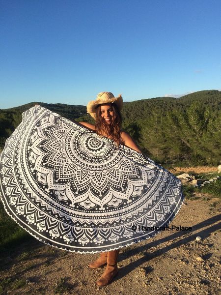 

wind new shawl beach towel beach towel shawl summer purple totem, Blue;gray