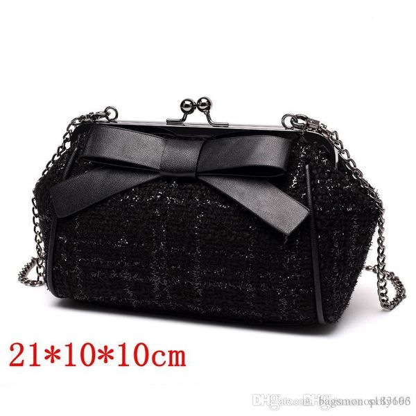 

2019 brand fashion luxury designer bags bow decoration chain small square bag designer crossbody shoulder bag handbag