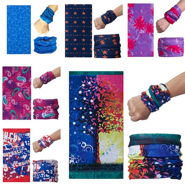 

fast shipping outdoor seamless magic headscarf men and women bicycle riding headscarves face mask collar windproof sunscreen scarf c3604