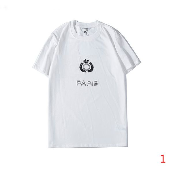 

2020 paris spring summer autumn men's t shirt fashion street casual tshirts cool boy style tees black and white colors asian size s-2xl, White;black