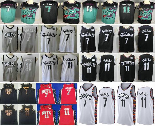 

2020 new brooklynntes #7 kevin durant #72 black biggie 32 erving 3 petrovic 11 mens kyrie irving man kids youth basketball shirts uniform