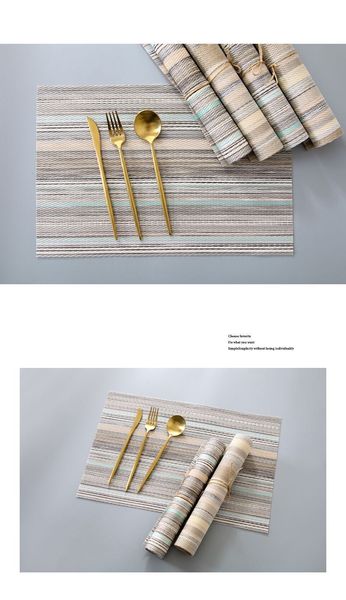 

новый placemat heat pad европейский стиль western placemat anti-ошпарить водонепроницаемый таблица мат в японском стиле пвх coaster чаша мат
