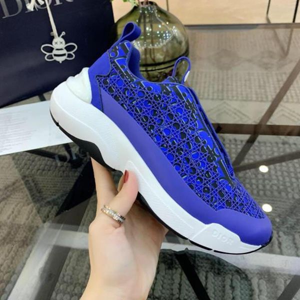 

blue oblique b24 sneaker with cannage motif men 's shoes chaussures pour hommes drop ship outdoor walking vintage mens sh
