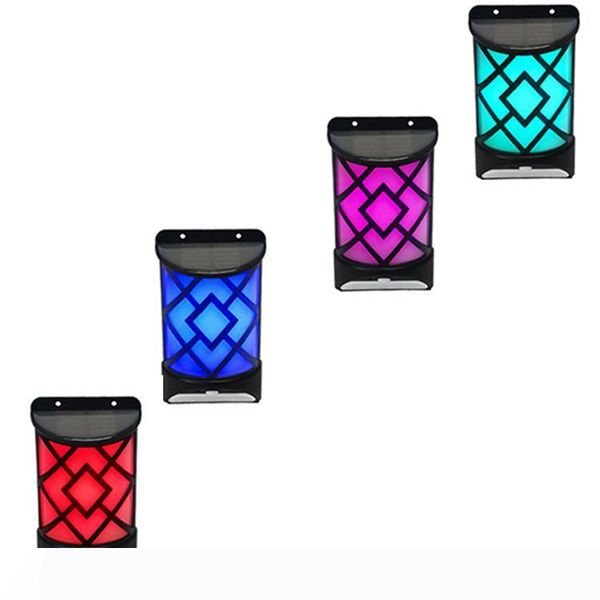 

solar powered flame effect motion sensor led wall light outdoor garden yard path way light solar flame lamp wall lamp 20 led crestech