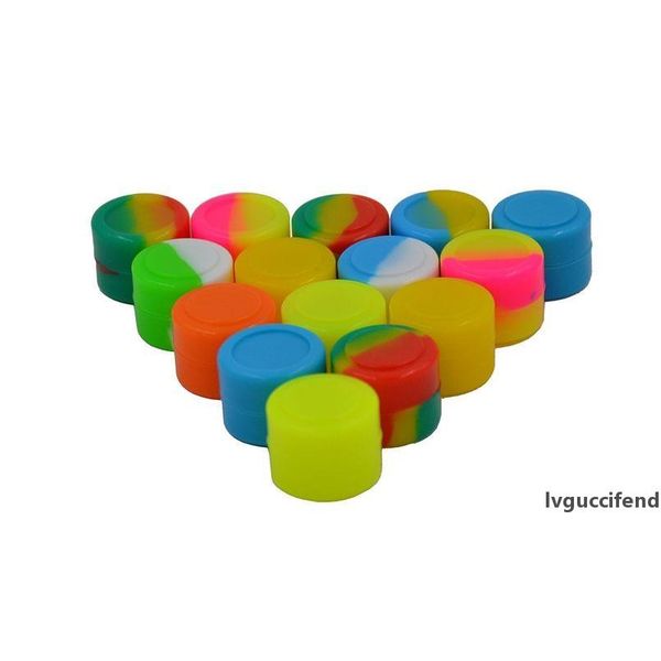 

50pcs 2ml fda slick butane oil/wax concentrate/hash oil container jars - bho non stick silicone dab wax jar t200507