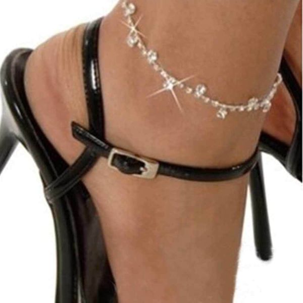 

kisswife new feet anklets sandals legs chains boho crystal bracelets statement jewelry t200714, Red;blue