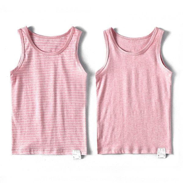 

2020 summer new male and female baby vest two-piece children's lycra cotton vest i-shaped sleeveless base top, Blue