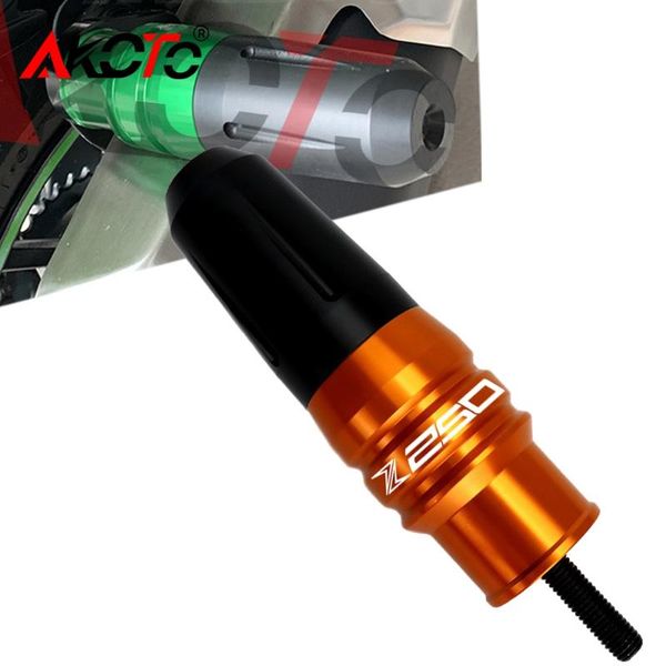 

for z250 z 250 z-250 cnc motorcycle frame crash pad exhaust sliders protector motorcycle accessories