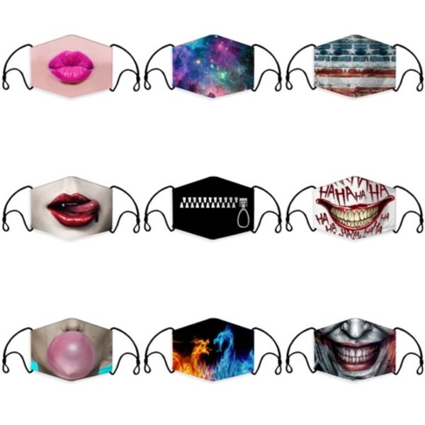 

face masks anti-dust s outdoor indoor adjustable reusable washable mask protection with 2 mask filter pad for pm2.5 mma3434-b#931