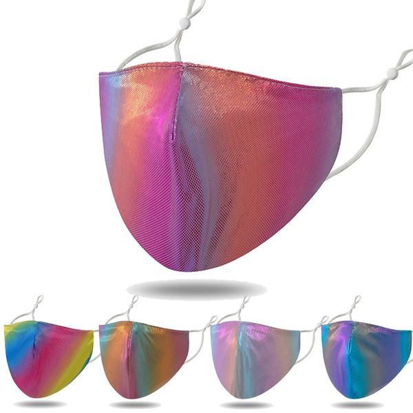 

bling gradient fashion face mask summer breathable sun protective mask washable reusable cycling mask dhl bwc693