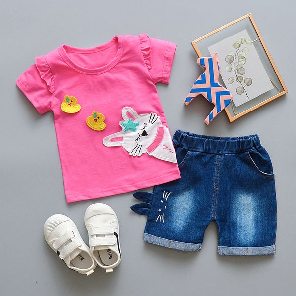 

bibicola summer baby girls clothing sets 2pcs plaid +cotton shorts kids clothes toddler girls casual fashion clothing sets, White